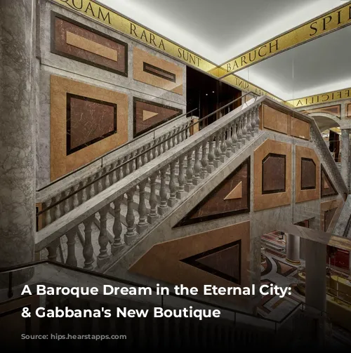 A Baroque Dream in the Eternal City: Dolce & Gabbana's New Boutique