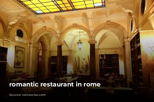 romantic restaurant in rome