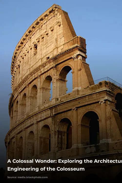 A Colossal Wonder: Exploring the Architecture and Engineering of the Colosseum