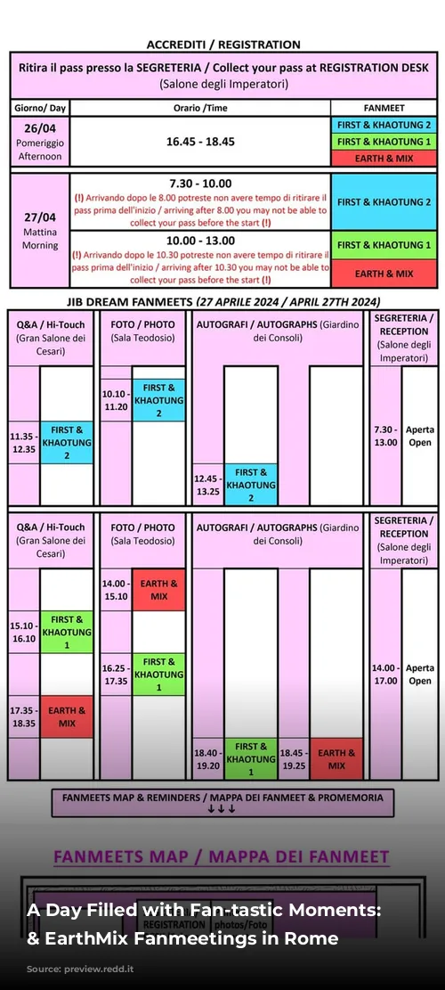 A Day Filled with Fan-tastic Moments: FirstKhao & EarthMix Fanmeetings in Rome