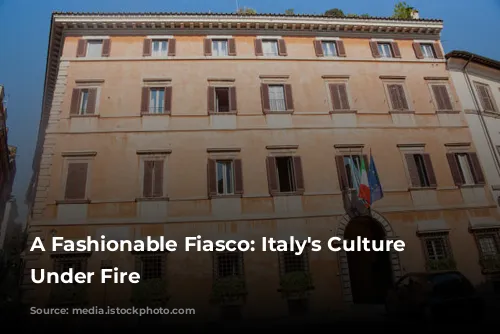 A Fashionable Fiasco: Italy's Culture Minister Under Fire