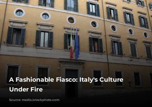 A Fashionable Fiasco: Italy's Culture Minister Under Fire