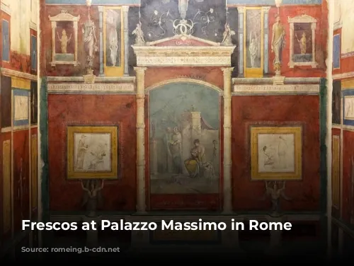 Frescos at Palazzo Massimo in Rome