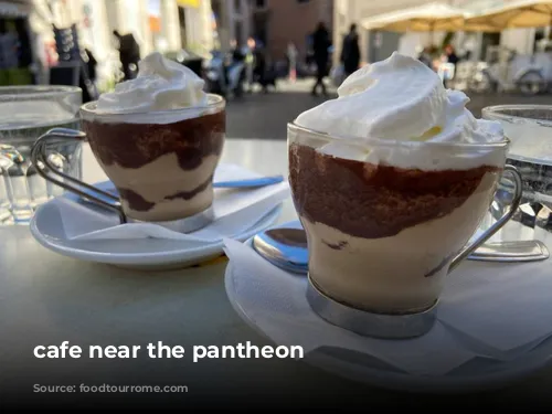 cafe near the pantheon 