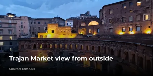 Trajan Market view from outside