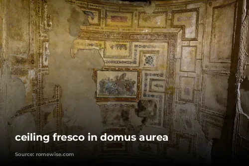 ceiling fresco in domus aurea