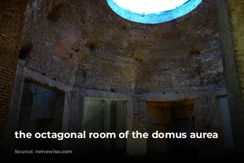 the octagonal room of the domus aurea