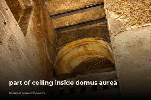 part of ceiling inside domus aurea