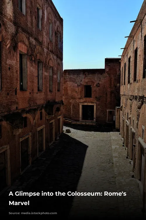 A Glimpse into the Colosseum: Rome's Architectural Marvel