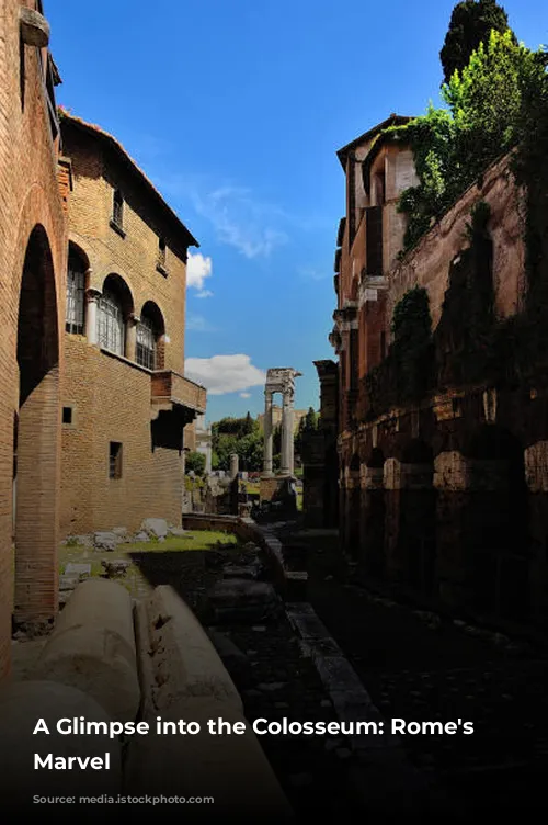 A Glimpse into the Colosseum: Rome's Architectural Marvel