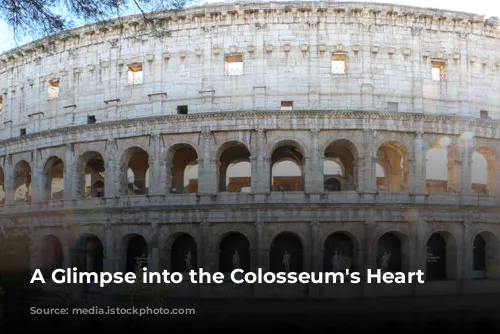 A Glimpse into the Colosseum's Heart