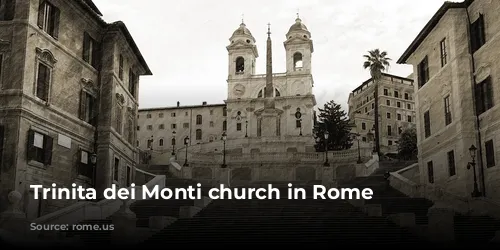 Trinita dei Monti church in Rome