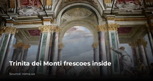 Trinita dei Monti frescoes inside