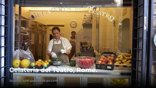 Gelateria del Teatro, Rome.