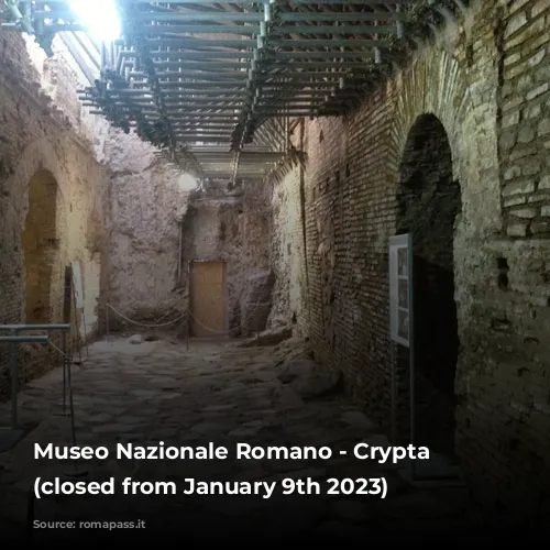 Museo Nazionale Romano - Crypta Balbi (closed from January 9th 2023)