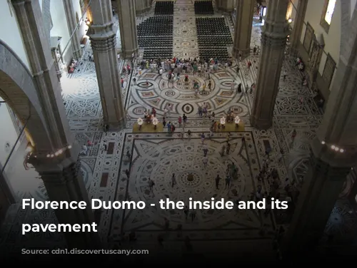 Florence Duomo - the inside and its mosaic pavement