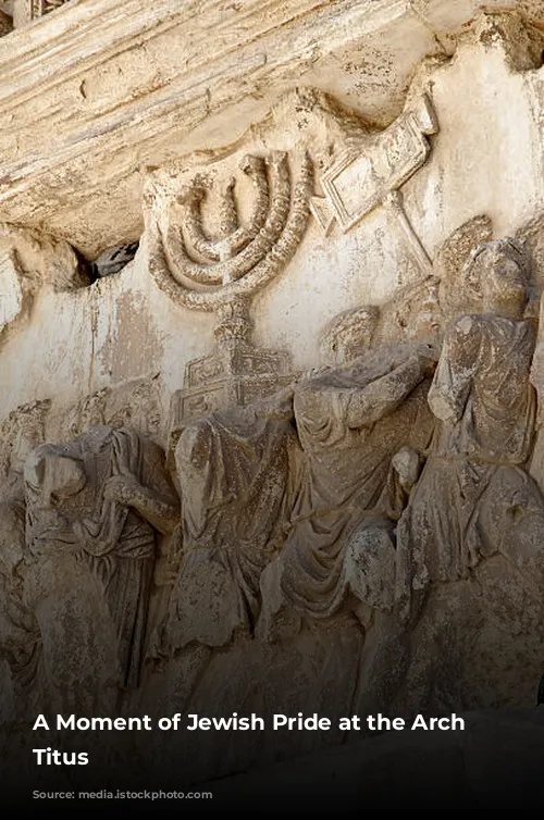 A Moment of Jewish Pride at the Arch of Titus