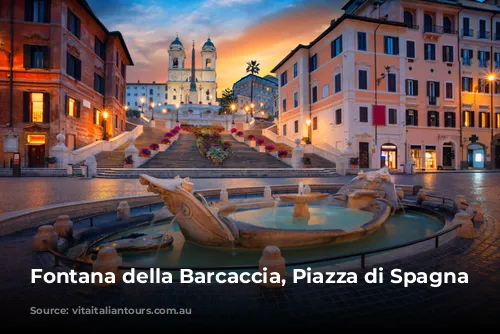 Fontana della Barcaccia, Piazza di Spagna