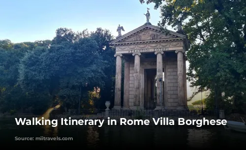 Walking Itinerary in Rome Villa Borghese