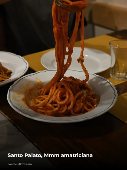 Santo Palato, Mmm amatriciana