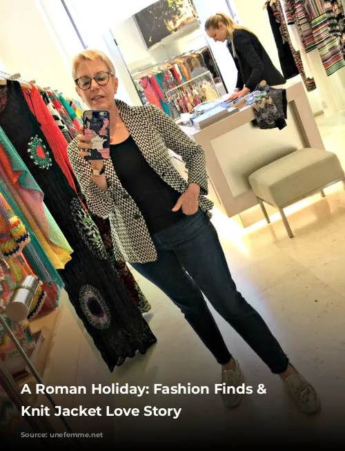 A Roman Holiday: Fashion Finds & A Knit Jacket Love Story