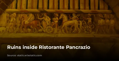 Ruins inside Ristorante Pancrazio