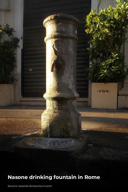 Nasone drinking fountain in Rome