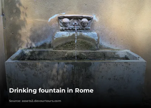 Drinking fountain in Rome