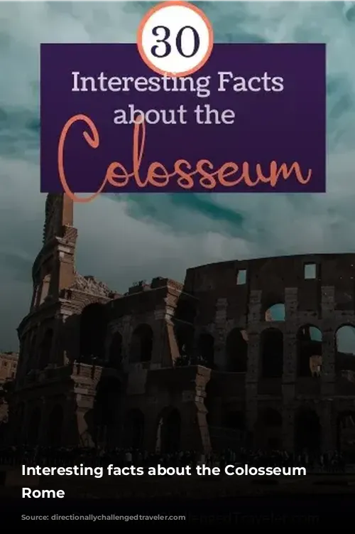 Interesting facts about the Colosseum in Rome