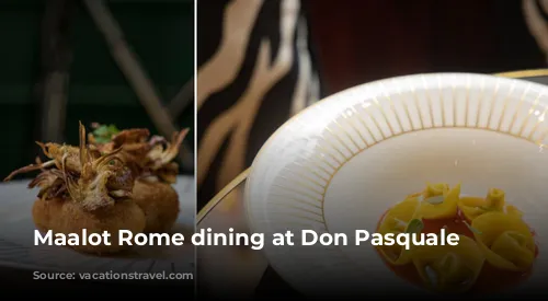 Maalot Rome dining at Don Pasquale Cucina 