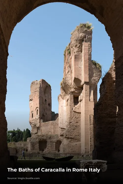 The Baths of Caracalla in Rome Italy