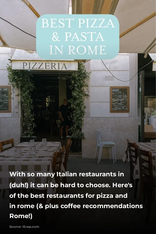 With so many Italian restaurants in Rome (duh!) it can be hard to choose. Here's some of the best restaurants for pizza and pasta in rome (& plus coffee recommendations in Rome!)