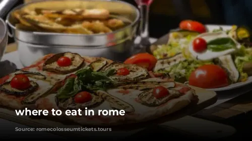 where to eat in rome