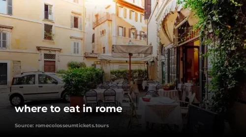 where to eat in rome