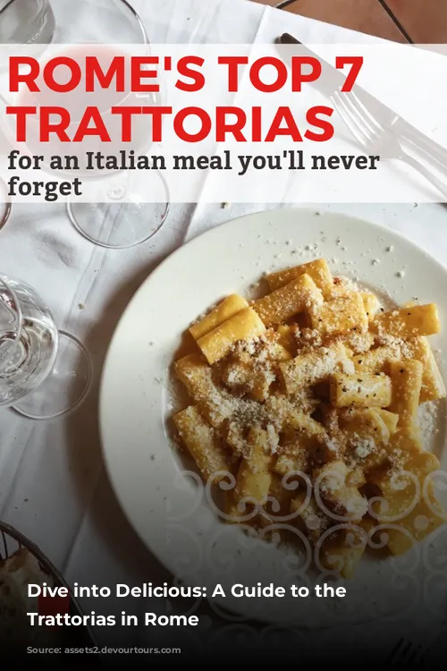 Dive into Delicious: A Guide to the Best Trattorias in Rome