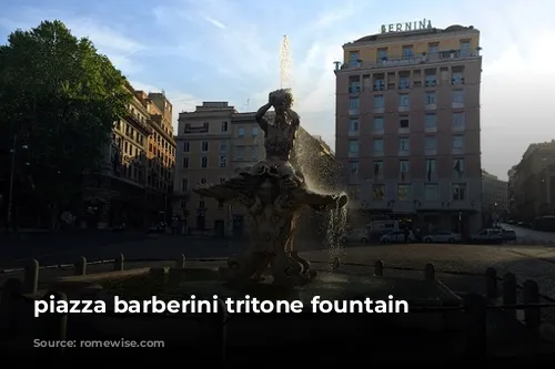 piazza barberini tritone fountain