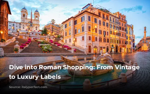 Dive into Roman Shopping: From Vintage Finds to Luxury Labels