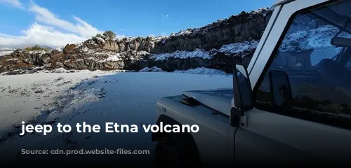 jeep to the Etna volcano