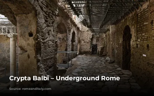 Crypta Balbi – Underground Rome Tour