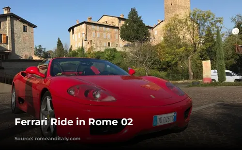 Ferrari Ride in Rome 02