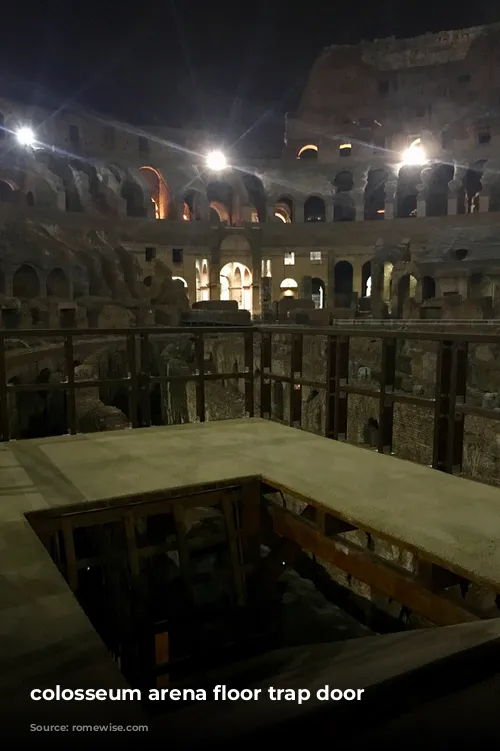 colosseum arena floor trap door