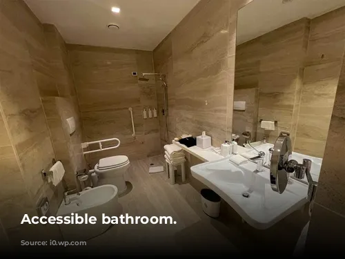 Accessible bathroom.