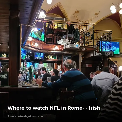 Where to watch NFL in Rome- - Irish Pub