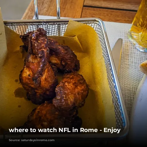 where to watch NFL in Rome -  Enjoy Wings