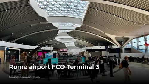 Rome airport FCO Terminal 3