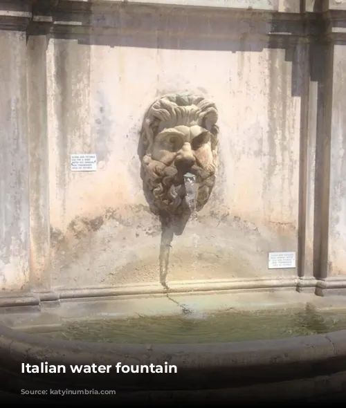 Italian water fountain