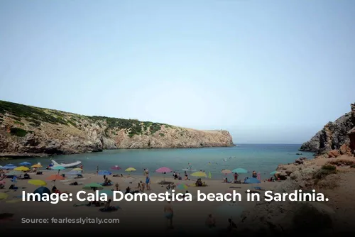 Image: Cala Domestica beach in Sardinia.