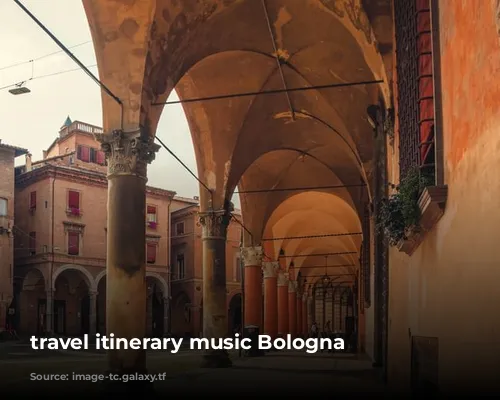 travel itinerary music Bologna