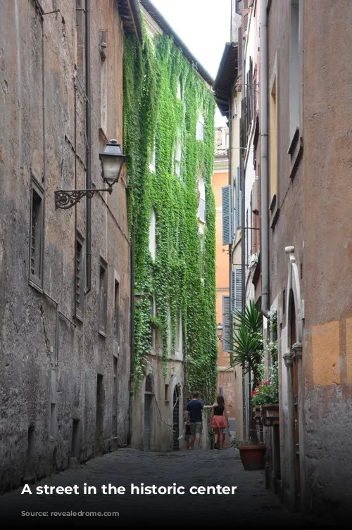 A street in the historic center