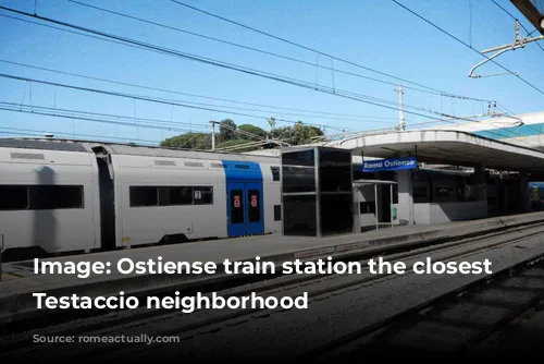 Image: Ostiense train station the closest to Testaccio neighborhood